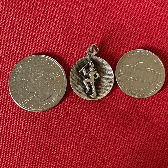 VTG I JMS I Sterling Drum Majorette + Baton Charm - Picture 6 of 16